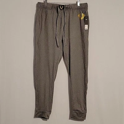 True Religion Loungewear Joggers Gris con Logo Dorado Cordón, Nuevos, L (36-38) Foto 1 de 4