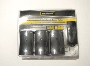 3er Pack Funk Innen Außen Steckdose Fernbedienung Schalter Kanal F - Bild 1 von 5
