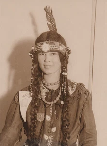 1916 Press Photo Miss Elizabeth Tucker, Cherokee Indian Princess from Oklahoma - Picture 1 of 2