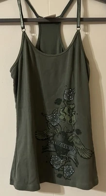 HARLEY-DAVIDSON Sturgis 2007 Майка Женская SM Зеленая Графика Сделано в США Байкерский Тур - Изображение 1 из 4