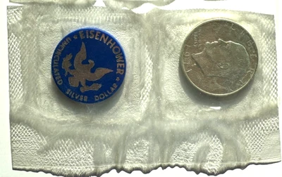 1971 S Silver Dollar Coin US Mint Eisenhower Uncirculated - Image 1 of 3