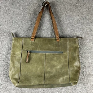 Colorado Women's Tote Bag Olive Green Leather Shoulder Handbag Satchel Zip Up - Bild 1 von 23