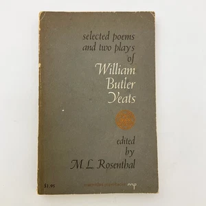 Selected Poems William Butler Yeats Softcover Book 1963 Poetry Collection - Imagen 1 de 23