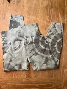 PINK ACTIVE | High Waist TIE DYE Spandex Stretch 24” Inseam Tight Legging LARGE - Picture 1 of 6