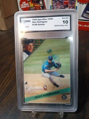 1994 Sportflics 2000 Alex Rodriguez RC Rookie #148 GMA 10 - Seattle Mariners -  - Image 1 of 3