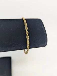 14K Gelbgold 7 3/4" Seil Gliederarmband (8 Gramm) - Bild 1 von 9