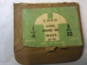 5/32" X 1/4" BSW WHITWORTH CABEZA REDONDA TORNILLOS RANURA X 20 - Imagen 1 de 2