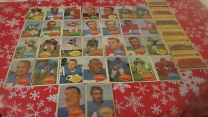 39 1960 topps football lot cards are very good to ex some better