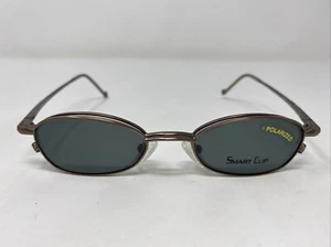 Smart Clip 238 Matte Mocha 47-18-140 Brown Eyeglasses Frame w/ Clip-On BU76 - Picture 1 of 6