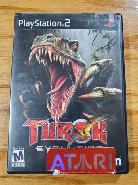 Turok Evolution PS2 jogo com Dinossauros 