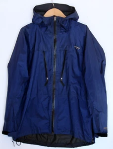 Outdoor Research Men's L Blue Hooded Full Zip Windbreaker Jacket Interior Flaws - Picture 1 of 10