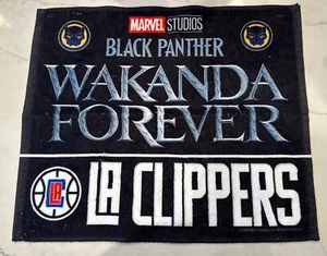 Marvel Black Panther Wakanda Forever × NBA LA Clippers Souvenir Towel New - Picture 1 of 3