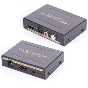HDMI to HDMI & Optical SPDIF + RCA L/R Audio Extractor Converter Audio Splitter - Picture 1 of 6