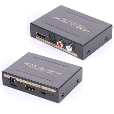 HDMI to HDMI & Optical SPDIF + RCA L/R Audio Extractor Converter Audio Splitter - Image 1 of 4
