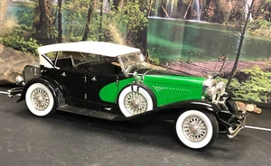 Imperfect 1:18 Diecast Car Signature 1934 DUESENBERG Black / Green No Box AS-IS - Picture 1 of 23