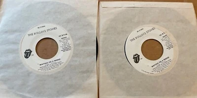 Lot Of 2X ROLLING STONES-Waiting On A Friend 7" 45 DJ PROMO NM 1981 MICK JAGGER - Image 1 of 4