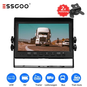 Cámara trasera LCD de 7" para coche con monitor camión autobús radio cámara trasera inalámbrica - Imagen 1 de 12