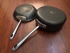 All Clad Ltd 8.5” Anodized Stainless Steel Sauté /Fry / Skillet & 8” Sauce Pan