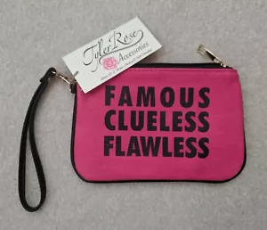 Borsa trucco/cosmetici accessori Tyler Rose ""Famous Senza Impeccabili"" rosa - NUOVA - Foto 1 di 3