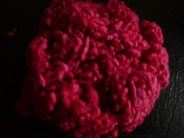 Wool Dyed Fibers Slugz One Ounce  Shiraz - Image 1 of 1