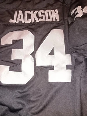 Camiseta deportiva de práctica para hombre (XL) negra de los Raiders de Las Vegas Bo Jackson Foto 1 de 4