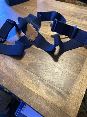 Duluth Trading Co. X-Back Side Clip Suspenders 2" Wide Heavy Duty Clasps Blue - Image 1 of 4