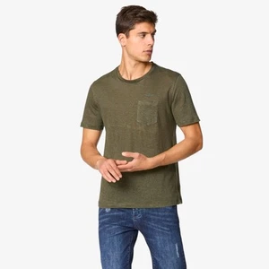 T-Shirt in Lino Aeronautica Militare TS2402 07293 Verde Militare Taglia L CE25 - Picture 1 of 4