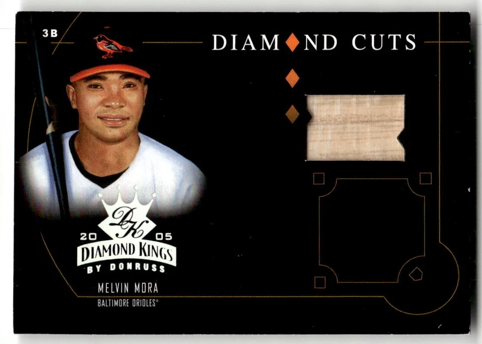 2005 Donruss Diamond Kings Melvin Mora Diamond Cuts Bat #/50 #DC-32 — 第 1/2 张图片
