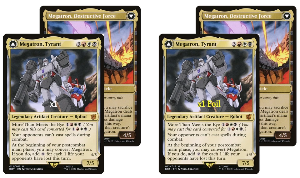 MTG Universes Beyond: Transformers BOT Megatron, Tyrant MINT (SELECT) - Image 1 of 1