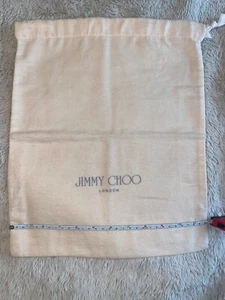 Jimmy Choo Drawstring Dust Bag 12x14 London - Picture 1 of 4