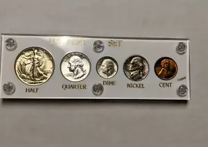 1946 Uncirculated Year Set w/ Capital Holder - Better Dates, Mix of P/D/S Mints - Picture 1 of 7
