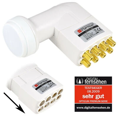 OPTICUM Octo LNB 0,1 dB TESTSIEGER ► 8 fach Receiver Teilnehmer FULL HD 4K UHD - Bild 1 von 4