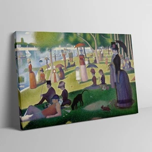 A Sunday Afternoon on the Island of La Grande Jatte, Seurat, 1884 Canvas Print - Picture 1 of 5