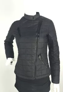 Laundry By Shelli Segal Black Quilted Zip Detail Windbreaker Jacket Size XS - Picture 1 of 6