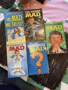 Mad Magazine Edited By Albert Feldstien, Lot Of 5 Warner & Signet,  60s, 70s - Picture 1 of 3