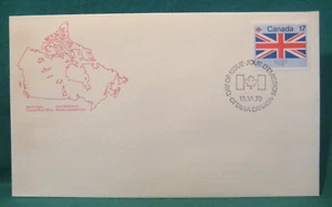 Canada-First Day Issue-17c New Foundland Provincial Flag-Scott #830-Issued 1979 - Picture 1 of 3