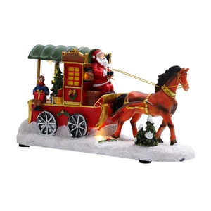 Christmas Decorations Resin Santa Claus Toy Christmas Music Box Colorful - Picture 1 of 12