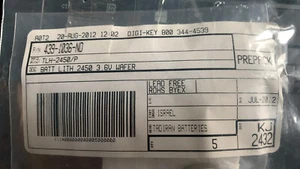 Tadiran Batterien TLH-2450/P BATT LITH 2450 3,6 V WAFER STCK-4 - Bild 1 von 3