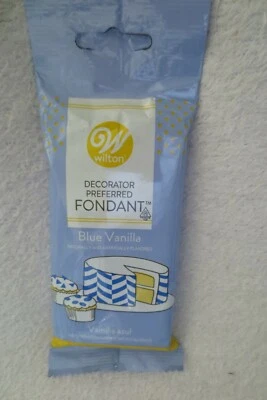  Wilton Decorator Preferred Blue Vanilla Fondant 4,4 OZ Nuevo  Foto 1 de 4