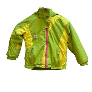Obermeyer Ski Jacket Winter Coat Girls 4 Butterfly Green Pink I-Grow Snowboard - Picture 1 of 15