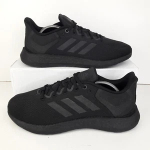 Adidas Mens Trainers UK 9 Black Pureboost 21 Gym Training Running Shoes Adult - Picture 1 of 14