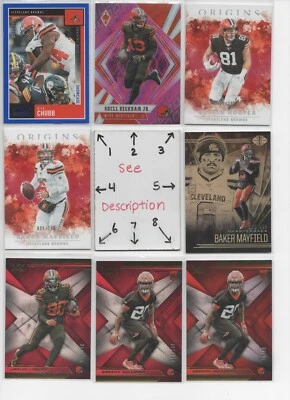 Cleveland Browns LOADED U-PICK Serial #'d JERSEY AUTO Rookie  MAYFIELD CHUBB - Image 1 of 4
