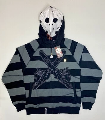 LRG Lifted Research Group Friday The 47th Jason Mask Sudadera con Capucha Negra Gris Talla 3XL Foto 1 de 4