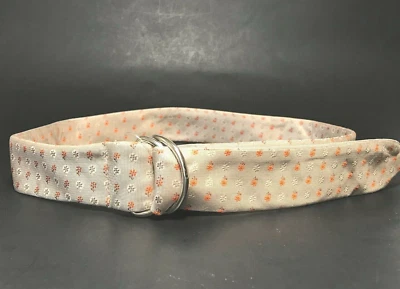 Old Navy Women's Belt Small Beige Floral Ribbon D Ring Casual Dress NWT - Image 1 of 4