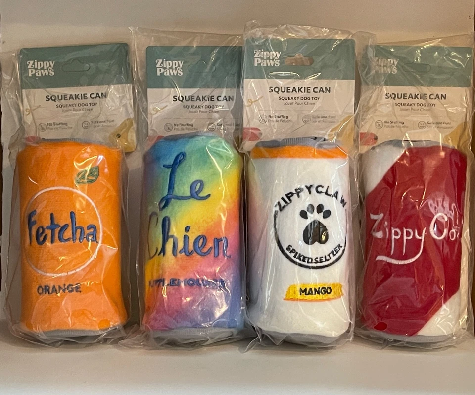 Zippy Paws Squeakie Beer Soda Seltzer Can Dog Toy No Stuffing Squeaky Dog Toy   - Image 1 of 1