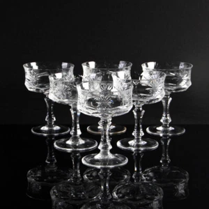 Arnolfo di Cambio cristal copa de champán VALDEMOSSA SET de 6 mid century - Imagen 1 de 9
