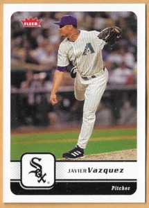 JAVIER VÁZQUEZ CHICAGO WHITE SOX #129 - FLEER CASI NUEVO - MONTADO 2006 - Imagen 1 de 2