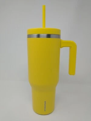 HydraPeak Voyager 40 oz Stainless Steel Tumbler Cup with Handle & Straw, Yellow - Image 1 of 4