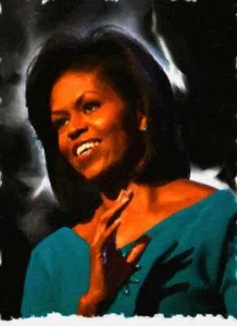 Great Michelle Obama First Lady Art Print 12x18 LE 50 - Picture 1 of 1