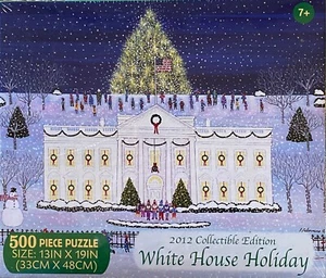 Puzzle 2012 Collectible Edition White House Holiday 500 Pieces Sealed - Picture 1 of 3